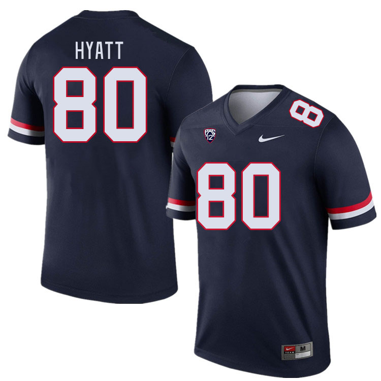Men #80 Devin Hyatt Arizona Wildcats College Football Jerseys Stitched-Navy - Click Image to Close